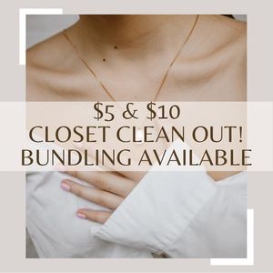 $5 and $10 Closet Clean Out!